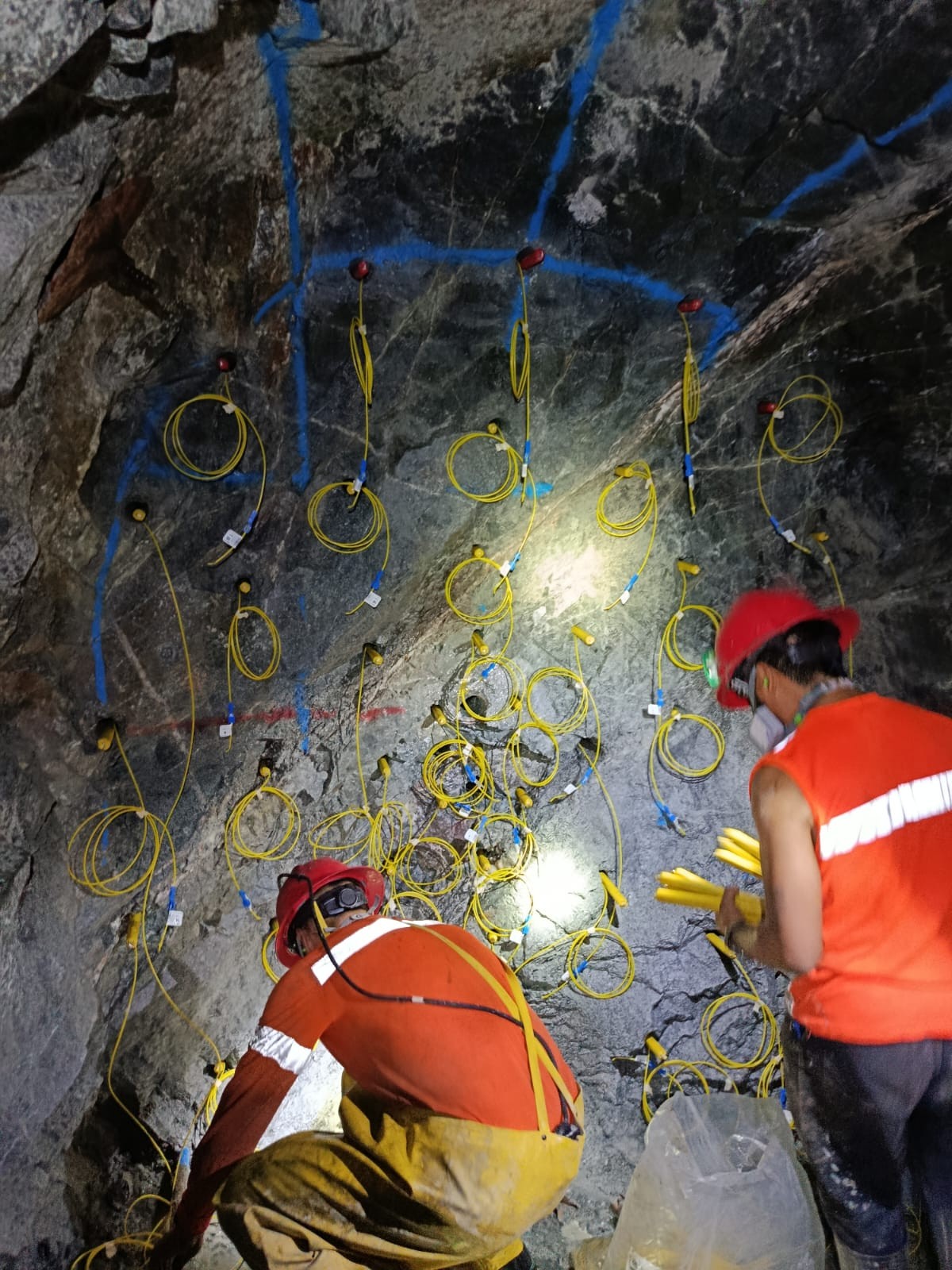 Equipo de voladura profesional